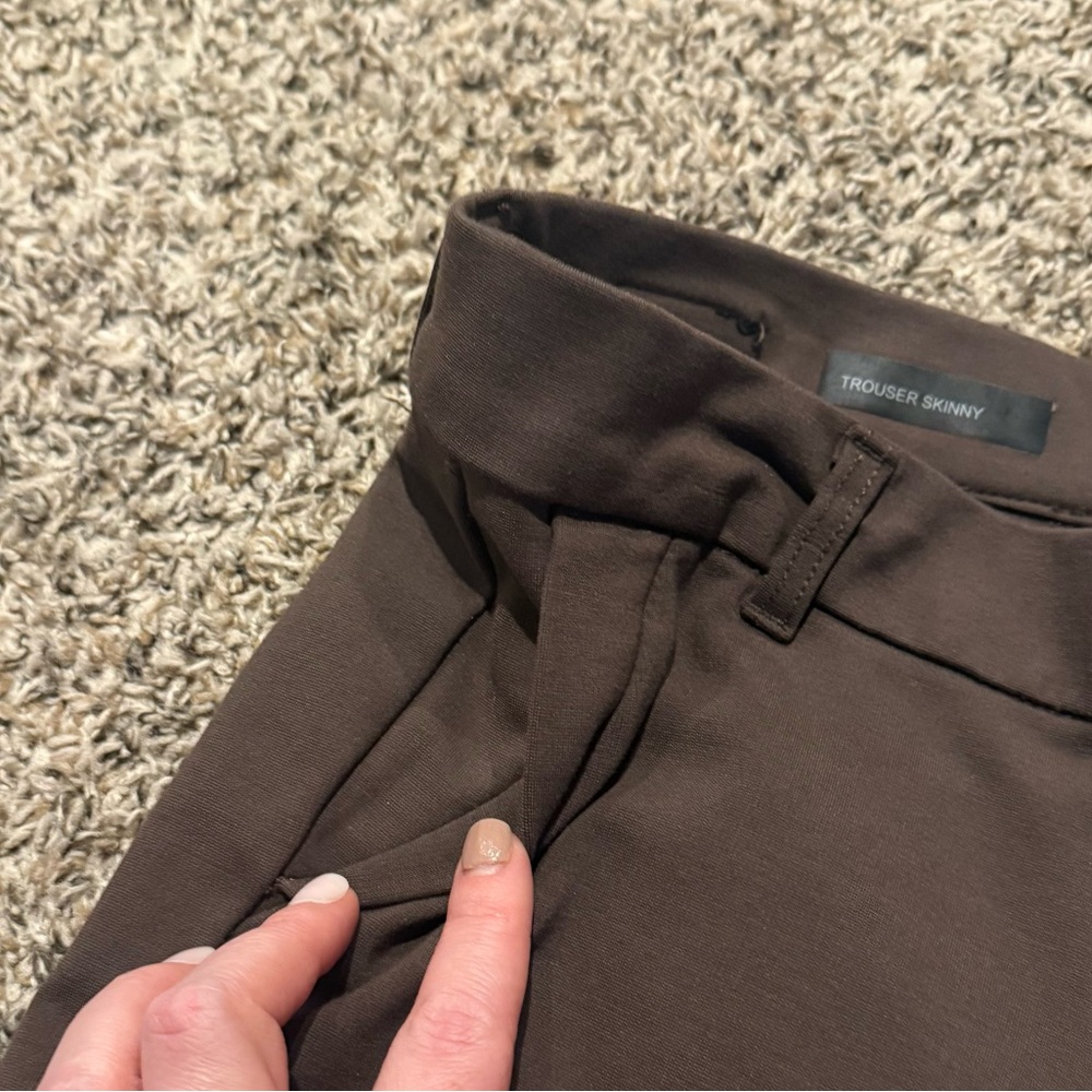 Kut From the Kloth Skinny Trousers Women’s Brown Work Pants with Stretch Size 4S - Picture 7 of 14